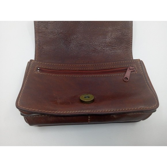 Cuoieria Fiorentina Vintage Clutch Wallet - Brown Genuine Leather - Made Italy - Picture 7 of 7
